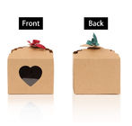 CMYK 4 Color Printing Paper Cookie Boxes With Ribbon Recycled Material
